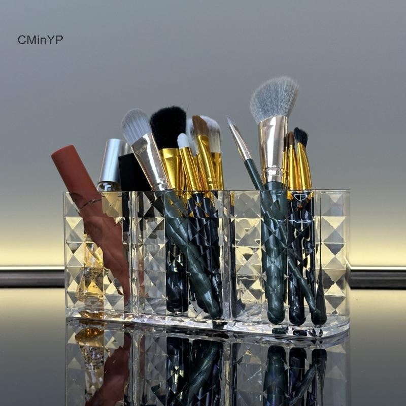 Cminyp Hộp Đựng Mỹ Phẩm Trong Suốt, Dụng Cụ Trang Điểm, Cọ Trang Điểm, Bàn Chải, Acrylic, Bảo Quản, Vinh Quang
