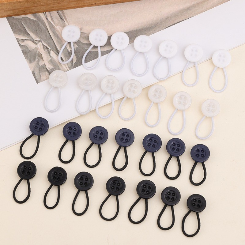 [Nổi bật] Khóa mở rộng cổ áo - Bộ mở rộng thắt lưng Unisex - Nút thắt liền mạch - Áo sơ mi linh hoạt Dây buộc dài - Phụ kiện quần áo - Đồ may DIY