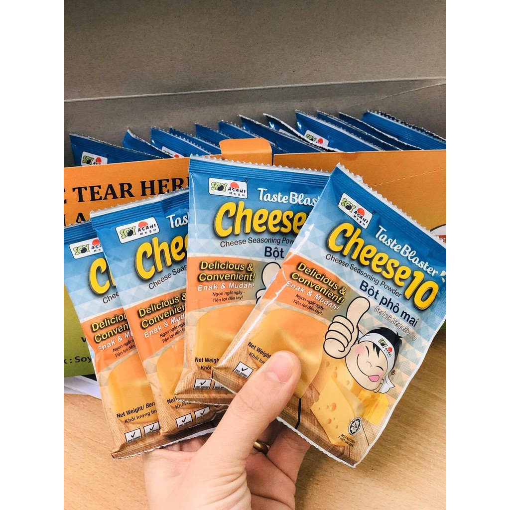 Bột phô mai lắc Cheese 10 Soy Asahi – gói 30g thơm chế biến món ăn đa dạng