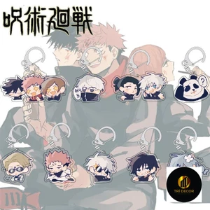 Móc khoá Jujutsu Kaisen Anime Keychain Women Gojo Satoru Geto Suguru Kawaii Acrylic Phụ kiện trang trí chibi cute