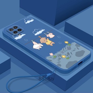 ốp lưng Samsung A12 A22 M12 M22 Ốp Điện Thoại tpu silicone Mềm Chống Rơi Vỡ In Hình Dễ Thương Kèm Dây Đeo Cho Samsung A12 A22 M12 M22