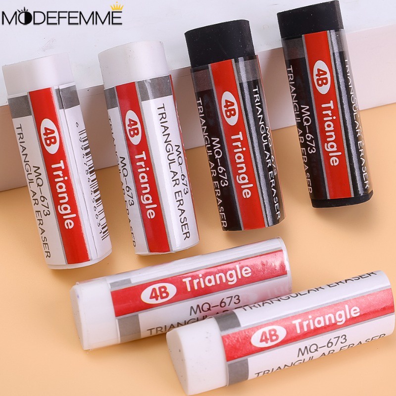 Cục Tẩy 4b Bằng Cao Su Mềm Mại / Màu Đen Đơn Giản Dành Cho Học Sinh / Văn Phòng / Trường Học