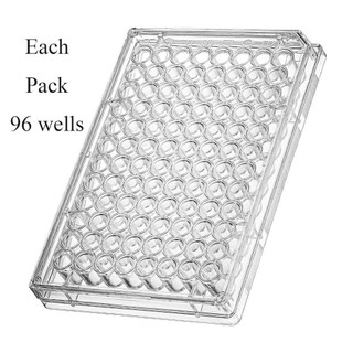 [Hàng về] HABITATCO 1 / 5 Đĩa nuôi cấy mô, Dụng cụ thí nghiệm bằng nhựa, Phòng thí nghiệm đĩa Petri đáy phẳng 96 giếng bền bỉ