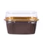 GAVESTO 50 Chiếc Muffin Cupcake, Cốc Giấy Chữ Màu Nâu Vàng, Trang Trí Bánh Sinh Nhật Vuông Khay Nướng Muffin Hộp Tiệc Sinh Nhật