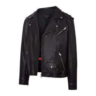 Áo khoác da nam, áo da thật cao cấp Fttleather Biker Jacket Da Dê - Phiên Bản Kylian Mbappé - AD310D