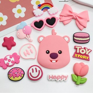 MEOWU Charm dán 3D Bé Hải Ly lớn dễ thương, sticker nổi trang trí đồ dùng học tập laptop, điện thoại