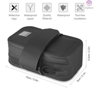 SAHOO Bike Seat Bag Reflective Cycling Rear Seat Post Bag Large Capacity Tail Rear Bag