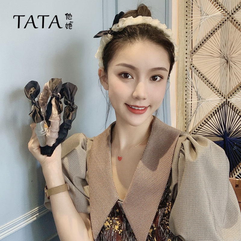 Bờm băng đô xước phong cách Hàn Quốc đẹp