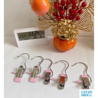 Móc kẹp đa năng bọc sillicon 2 đầu, móc treo đa năng cần thiết trong mọi gia đình, treo quần áo, vớ GD764-MocKep