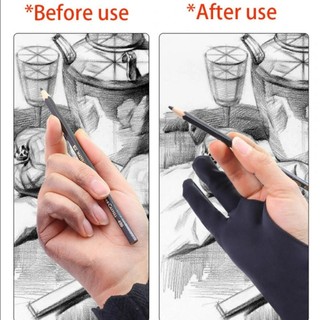 Găng Tay Hai Ngón Chống Bám Vân Tay Dùng Vẽ graffiti Chuyên Nghiệp Dành Cho ipad / Máy Tính Bảng
