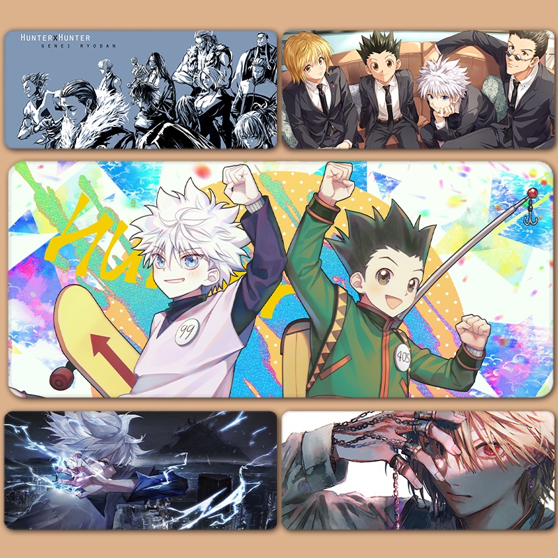 Hunter x Hunter Gon Killua Kurapik Hisoka Leorio Chrollo Phantom Troupe XXL Lớn Mousepad Bàn Phím Miếng Lót Chuột Miếng Lót