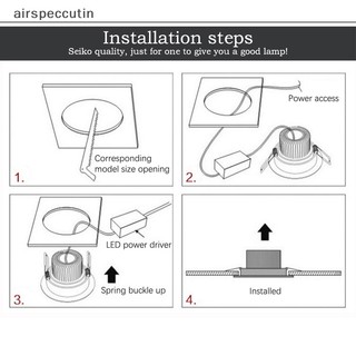 Airspecutin Đèn Led Xuống 3W 1W Đèn Điểm Có Thể Điều Chỉnh Độ Sáng Đèn Âm Trần EN