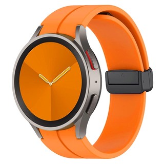 Dây đeo silicon chính hãng cho Samsung Galaxy Watch 7 6 5 4 FE 40mm 44mm Cổ điển 43mm 47mm Khóa từ tính cho Galaxy Watch4 Watch5 Pro