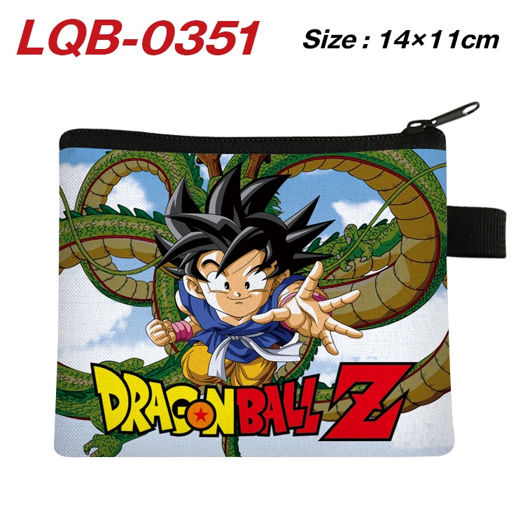 YT2 Dragon Ball Trẻ Em Zero Ví Hoạt Hình Túi Đựng Thẻ Di Động Móc Khóa Túi Bảo Quản Thẻ Tiền Xu Túi Xách Dễ Thương