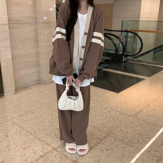 Áo khoác cadigan big size nữ style Hàn Quốc phối viền xinh 2 màu đen nâu basic dành cho các nàng mũm mĩm KHOAC7