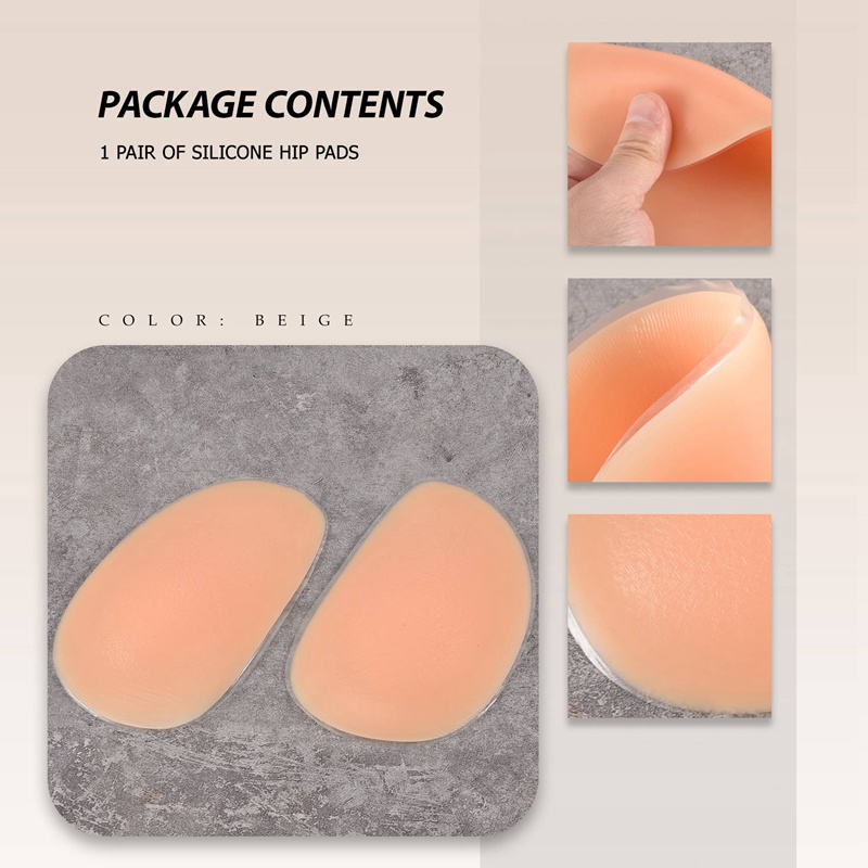 Phụ nữ gợi cảm màu be Silicone Hip Up Pads Mông Tăng cường tăng cường