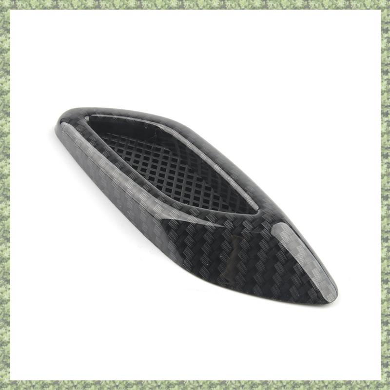 FENDER Set 2 Miếng Dán Trang Trí Lỗ Thông Gió Xe Hơi Bằng Sợi carbon Cao Cấp Ốp