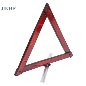 Biển Cảnh Báo Khẩn Cấp Hình Tam Giác Phản Quang Màu Đỏ An Toàn Có Thể Gập Lại Cho Xe Hơi Jinf