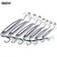 DARON Kim Loại Jig Mồi, 10g-80g Mạ Điện Nhân Tạo Mồi Cá Cứng, Đúc Xa Jigging Mồi Bề Mặt Gương Bạc Bionic Mồi Muỗng Spinner Mồi Trắng Đầu