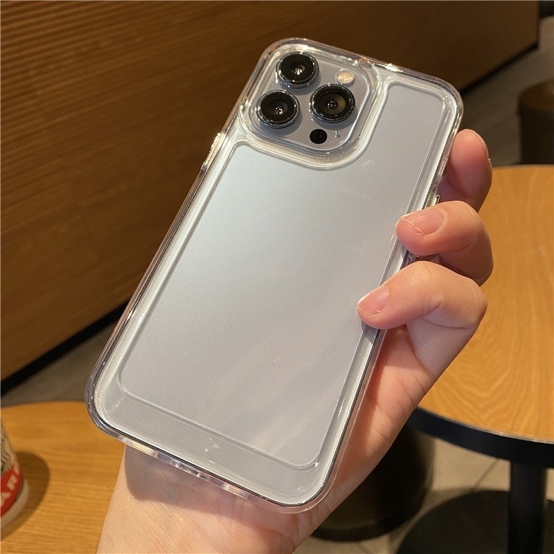Ốp điện thoại silicon chống sốc dày cho iPhone 16 15 14 13 12 11 Pro Xs Max X Xr Vỏ bảo vệ ống kính trên iPhone 6s 7 8 Plus trên SE