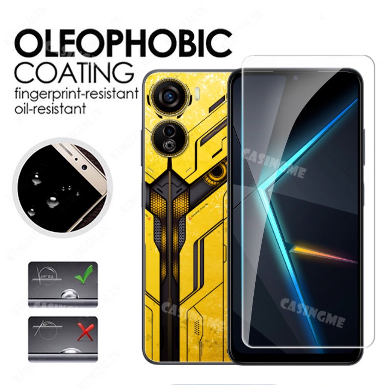 Kính cường lực full cover cho Nubia Neo 2 5G 2023, 2 trong 1 bảo vệ màn hình trước/sau, kèm miếng dán ống kính