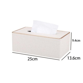 JOYFULLIFE 1 Hộp đựng khăn giấy, Hộp đựng khăn giấy bằng vải hình chữ nhật, Hộp đựng khăn giấy bằng da PU dung tích lớn có phòng tắm