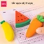 Gôm Tẩy Hoa Quả Khổng Lồ Deli Siêu To Tẩy Sạch Ít Vụn An Toàn Cho Bé Học Sinh Trẻ Nhỏ Bút Chì 2B HB