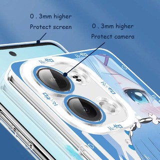 Ốp Lưng Cho Iphone 7 / 8 11 12 13 14 15 Plus Pro XS XR Max Mini Clear TPU Dễ Thương Rem Anime RE Zero Bảo Vệ Camera Nhật Bản Ốp Lưng Chống Sốc Cặp Đôi Mềm Hoạt Hình Vỏ Điện Thoại Silicon