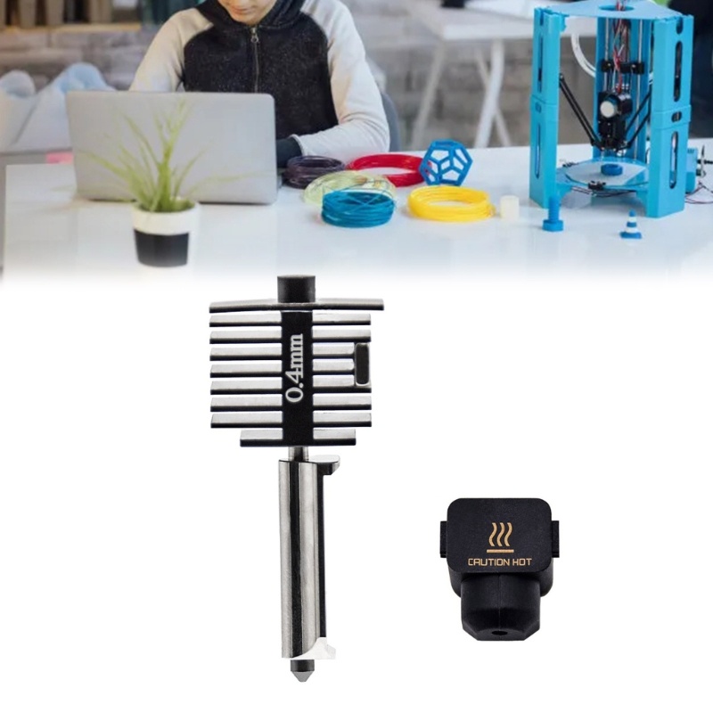 KING 0 2 0 4 0 6mm Vòi phun Hotend Kit cho Bambu Lab A1 Mini 3D Máy in Hot End Vòi phun thay thế