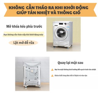 Vỏ Bọc máy giặt Bunnies áo trùm máy giặt cửa ngang cửa trên vải bạt cao cấp loại dày đẹp họa tiết Toroto