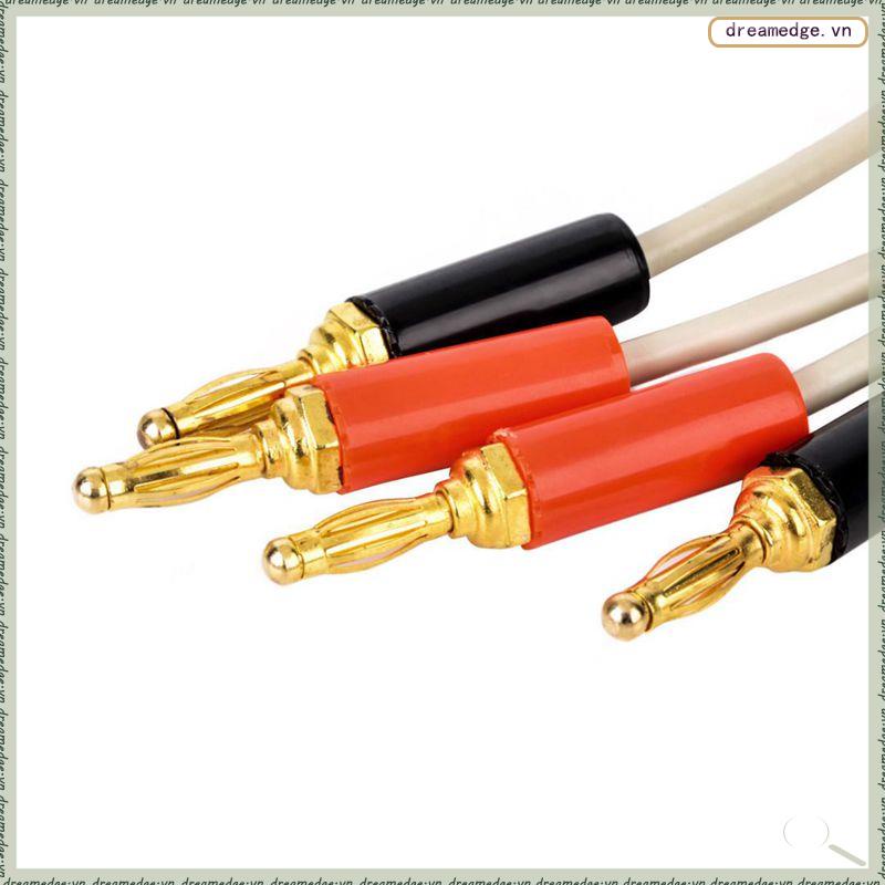 [L P V Q] 1 Cặp Dây Cáp Kẹp Phích Cắm Bắp Chuối Cách Nhiệt Thấp Đầu Dò LCR Kiểm Tra Thiết Bị Kelvin Mới