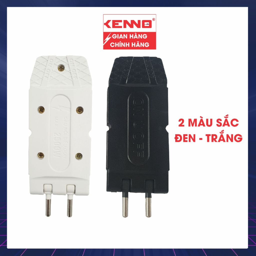 Phích cắm điện thông minh Qled/Kenno đầu nối siêu gọn 1 ra 5 Q5 màu trắng màu đen