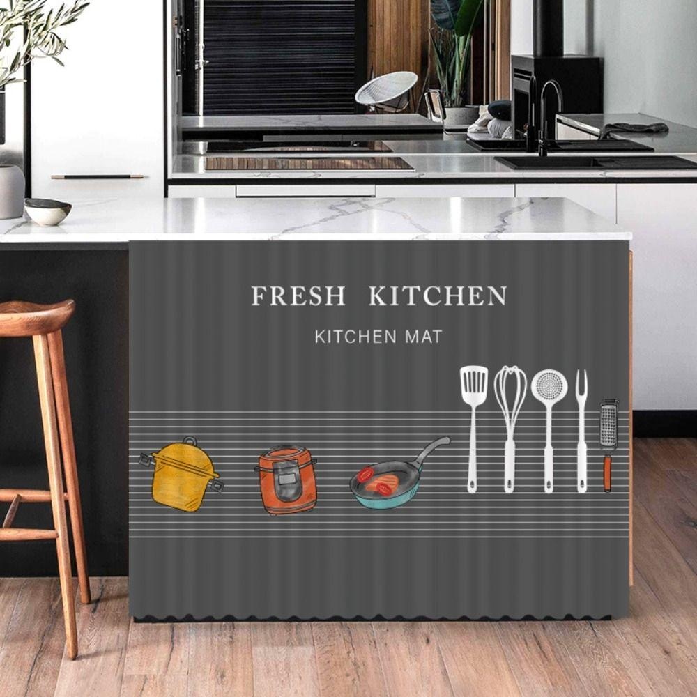Rèm ngắn nhà bếp AWNGD, Rèm tủ chống bụi vách ngăn cửa, Vỏ tủ quần áo trang trí nội thất tự dính chất lượng cao