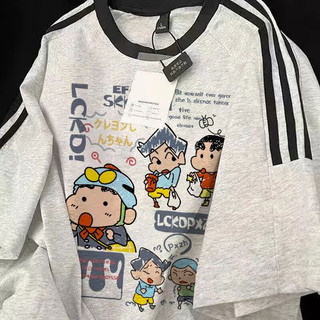 HIIXIIVI Áo Thun Unisex Cotton Tay Ngắn Cổ Tròn In Độc Đáo Cặp Đôi Tee