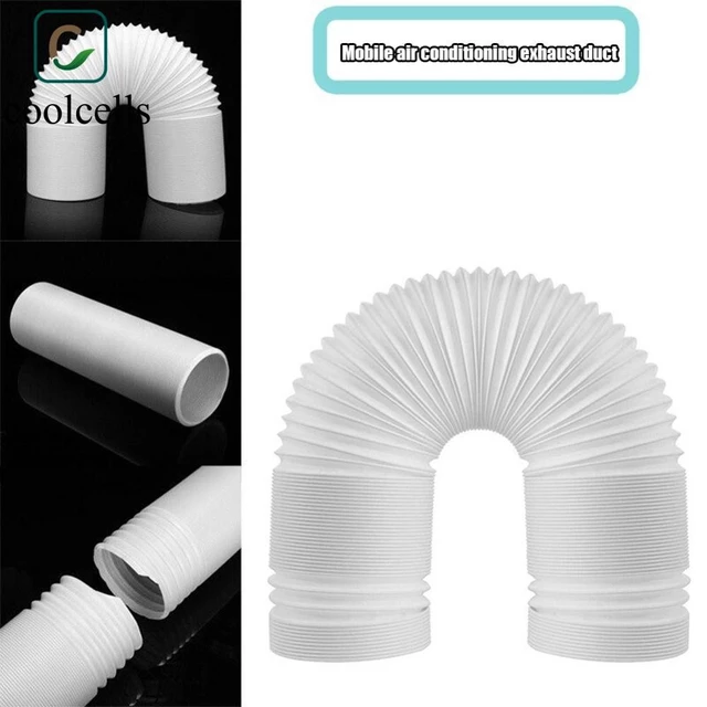 Ống nối dài ống dẫn COOLCELLS 130 / 150mm, Ống xả điều hòa bằng kính thiên văn đa năng PP, Phụ kiện điều hòa không khí mở rộng cực dài linh hoạt Điều hòa không khí di động