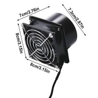 ITRUMPET 1 Cái Hút Khói, Quạt Hút USB Mini Đơn Giản Tốc Độ Có Thể Điều Chỉnh, Có Ống Ống Thông Gió Không Khí Máy Thổi Khí Phòng Tắm Nhà Bếp Công Nghiệp