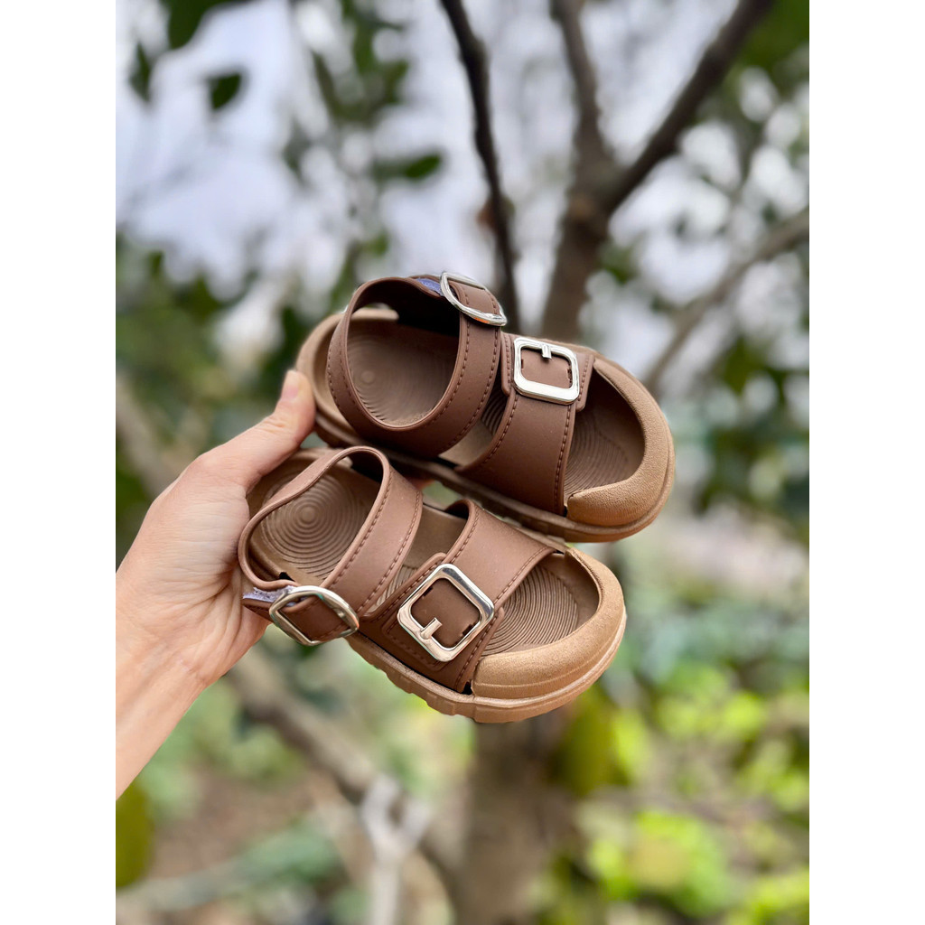 sandal bé trai dép quai hậu cho bé gái nhựa thơm chống nước êm chân chống trượt mẫu mới nhất năm có size đại NT 808