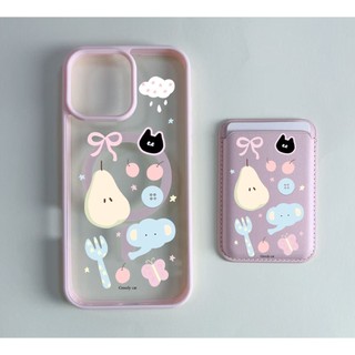 Vỏ ví họa tiết hoạt hình quả lê Thích hợp cho Iphone 11promax 16pro 16promax X XR XSMAX 12 13 14 15 pro max Vỏ lưng nữ 14promax 15plus