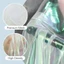 Vải KANGN Organza, Vải tuyn Laser Trong Suốt Mỏng, Trang Trí Vải tuyn Mềm Sáng Bóng Vải Tuyn Cưới