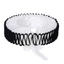 Treeling Vintage Ruffle Cổ Đen Viền Cổ Thanh Lịch Xù Chú Hề Choker Cổ Áo Phụ Kiện