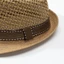 Mũ Fedora ống hút MERIGGIARE, Mũ chống nắng bằng rơm Trilby, Mũ hoa ngắn vành thoáng khí mùa hè