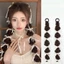 Tóc Giả Tết Hoa Thắt Ruy Băng Trắng, Tóc Tết Y2K Phong Cách Hàn Quốc (Giá 1 Bên) QiQiShop