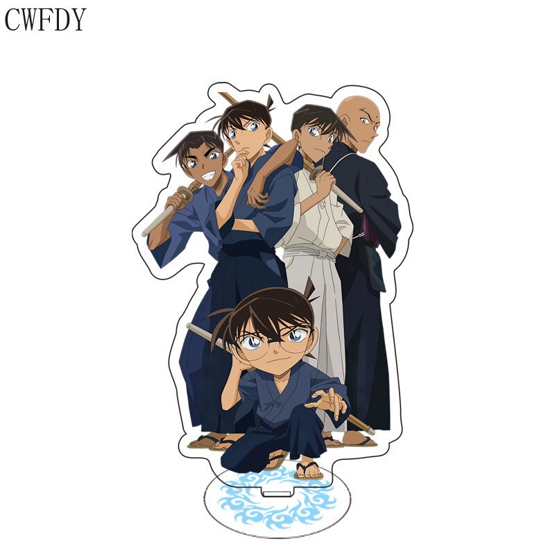Mô hình Standee Thám Tử Lừng Danh Conan Anime Hình Acrylic Đứng Shinichi Ran Anime Chibi decor góc học tập để bàn