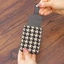 THEGIRL8B Túi đựng thẻ Houndstooth, Túi đựng thẻ bằng da PU loại kéo ra, Túi ly hợp Mini Túi đựng thẻ Ví ngắn phong cách Hàn Quốc dành cho nữ