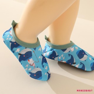 Mgg-baby Trẻ Em Tất Chống Trơn Trượt Tập Đi Bé Gái Bé Trai Tầng Tất In Hình Động Vật Chân Trần Aqua Tất Giày Chống Trơn Trượt