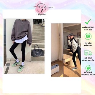 QUẦN LEGGING ĐEN DÀI CO DÃN LƯNG CAO AG.FASHION