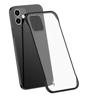 Ốp Điện Thoại Không Khung Mỏng Cho IPhone 15 ProMax 14 13 12 Mini 11 Pro Xs Max Xr X 8 7 Plus Se TPU Edge Matte Nhựa Mặt Sau T02