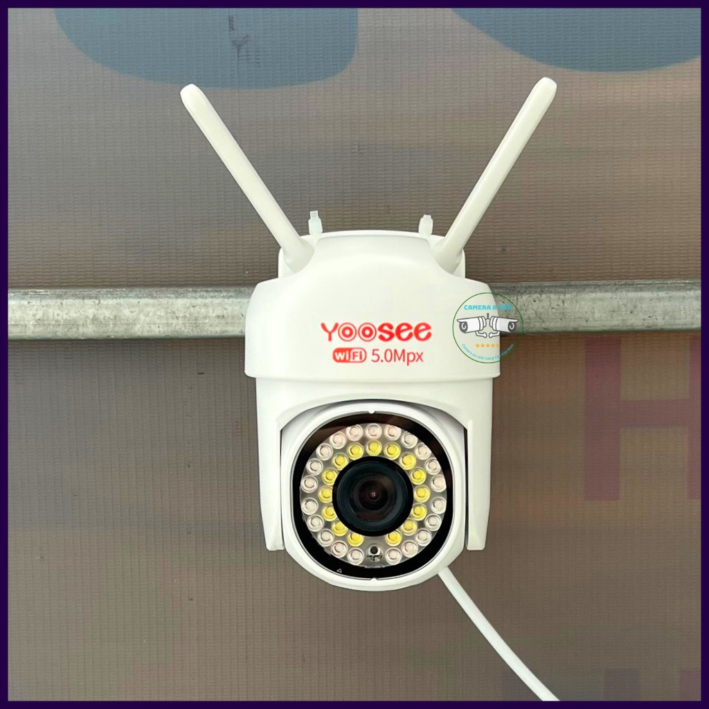 (Lỗi 1 đổi 1) Camera Yoosee PTZ 2026 -Camera ngoài trời mẫu siêu mini, 36 led ,xoay 360 độ,chống nước,xem đêm có màu mã
