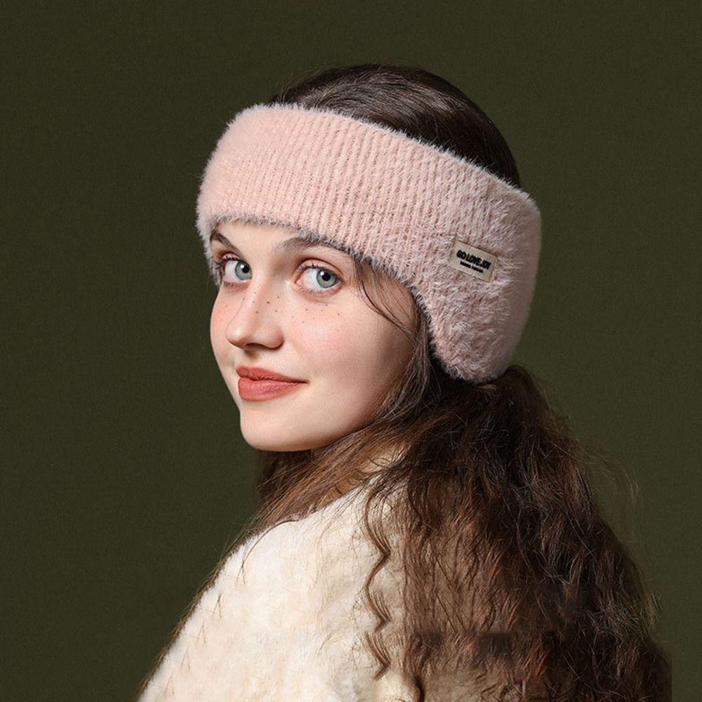 YMIFI Head Worn Earmuffs, Máy hâm nóng tai chống gió Dệt kim ấm áp Earmuffs, Vỏ tai Bảo vệ lạnh Dây buộc tóc mùa đông