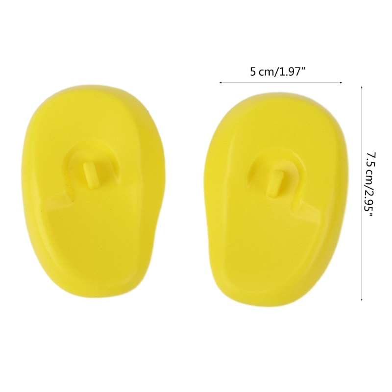 Cinna 2 Chiếc Vỏ Tai Silicon Chống Thấm Nước Để Rửa Tóc Giữ Tai Dụng Cụ Khô